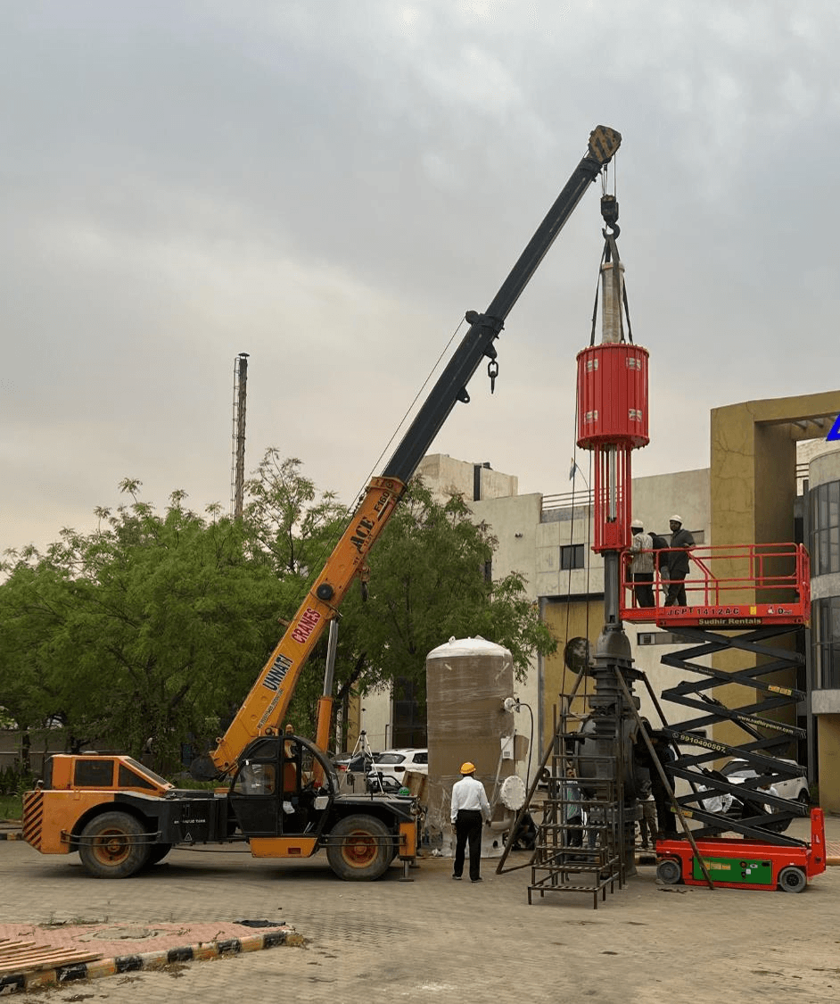 Custom Pneumatic Linear Actuator for 48 Gate Valve Automation image 2