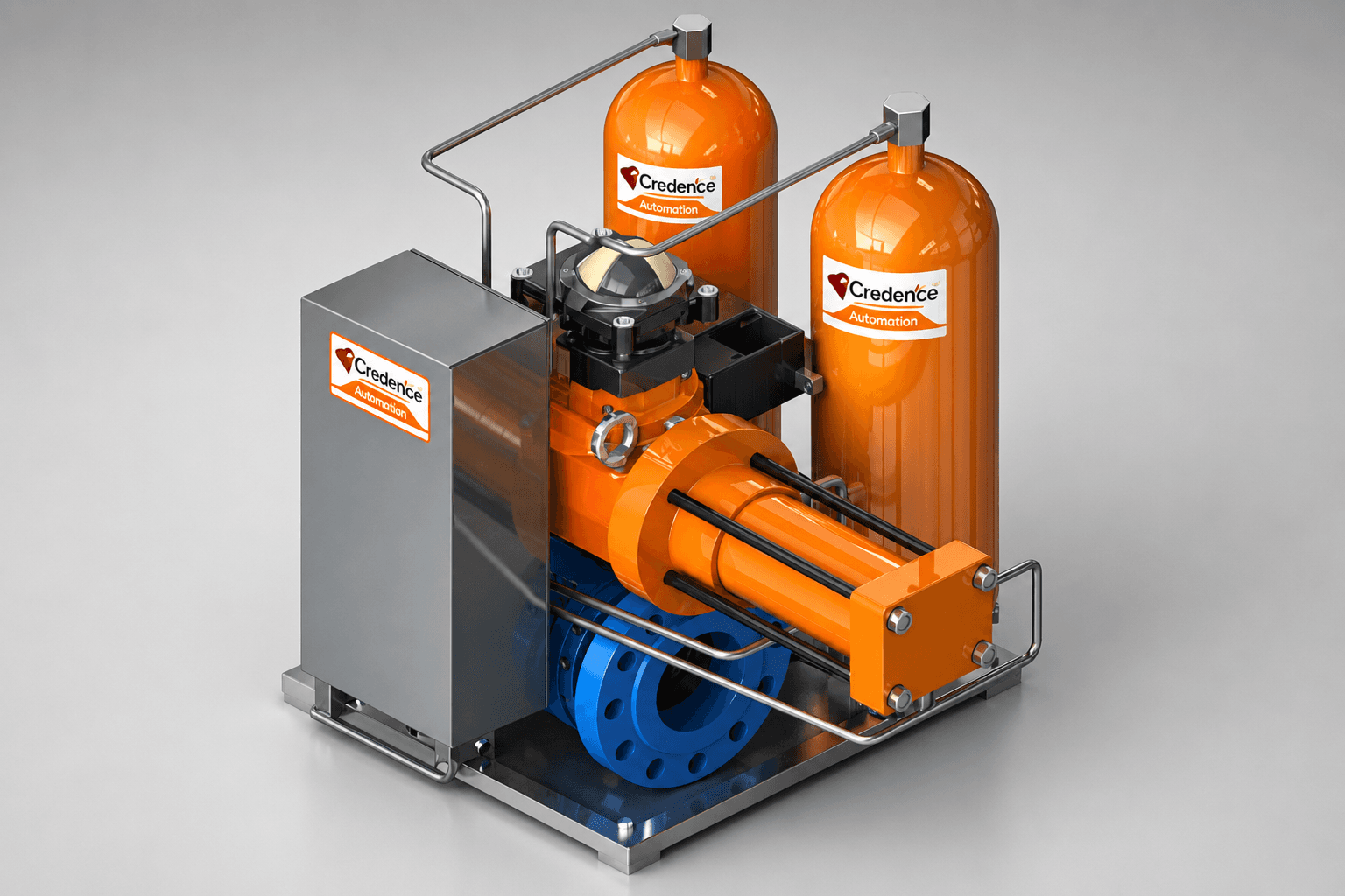 Gas Over Oil Rotary Actuators