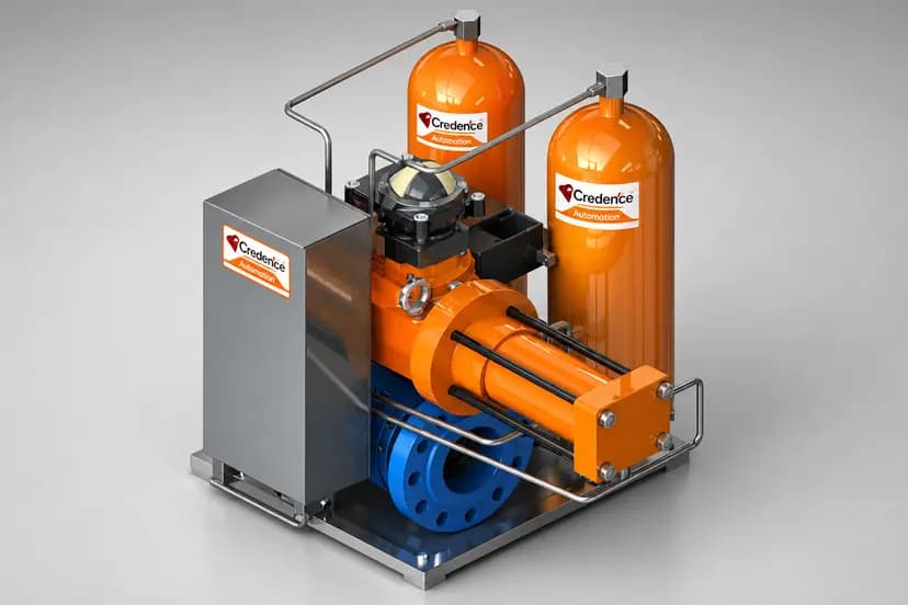 Gas Over Oil Rotary Actuators